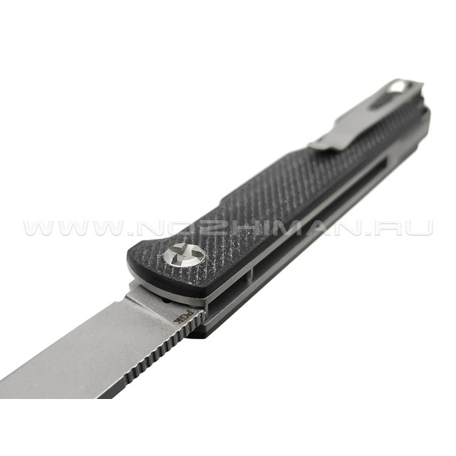 Saro нож Авиационный Single, сталь PGK, рукоять G10 black