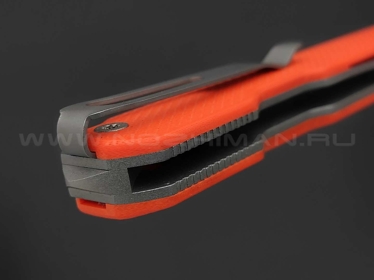 Saro нож Авиационный Single, сталь PGK, рукоять G10 orange