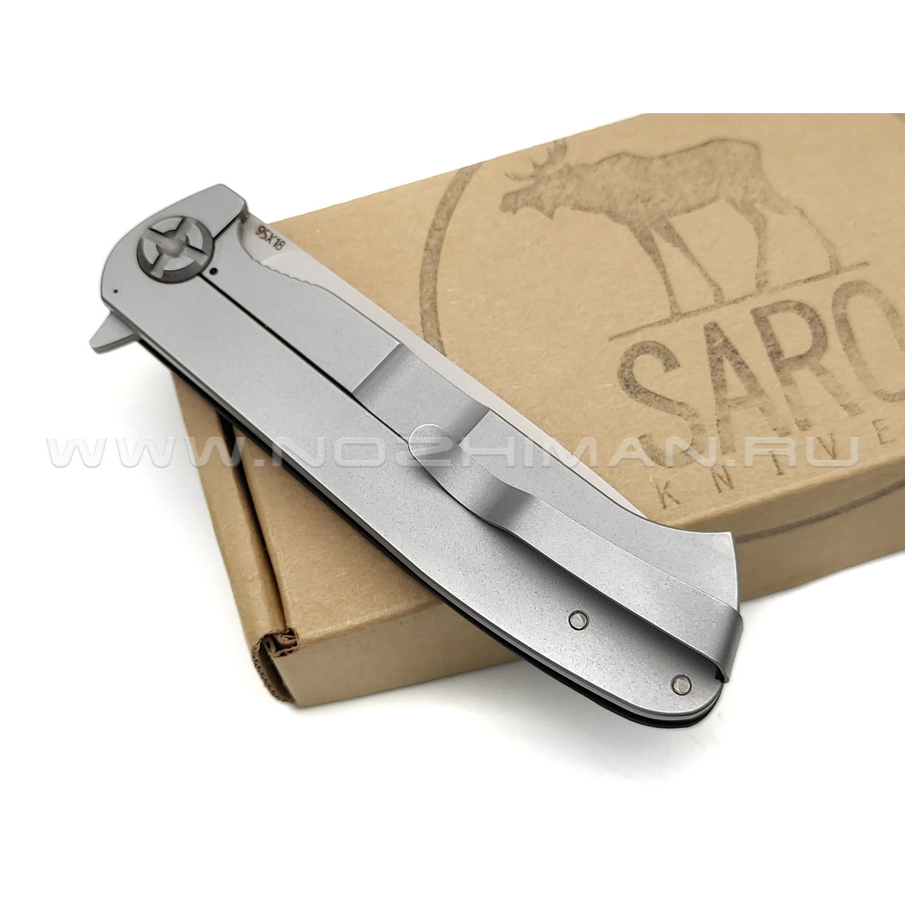 Saro нож Чиж Next, сталь 95Х18, рукоять G10 black