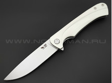 Saro нож Чиж Плюс, сталь 95Х18, рукоять G10 white