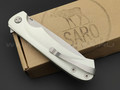 Saro нож Чиж Плюс, сталь 95Х18, рукоять G10 white