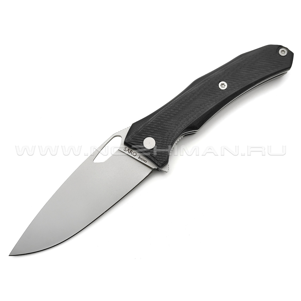 Нож SARO Бизон EVO сталь D2, рукоять G10, black