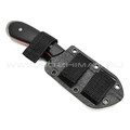 Saro нож Лис Танто сталь K110, рукоять G10 black & red
