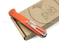 Saro нож Авиационный Single, сталь Niolox, рукоять G10 orange