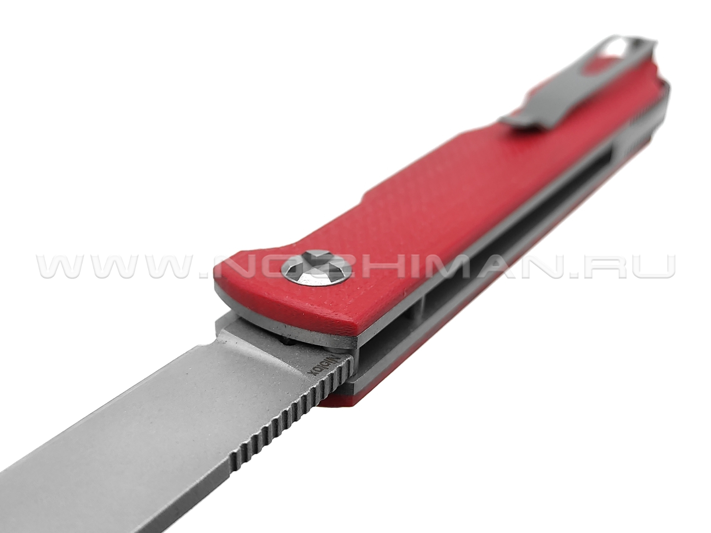 Saro нож Авиационный Single, сталь Niolox, рукоять G10 red