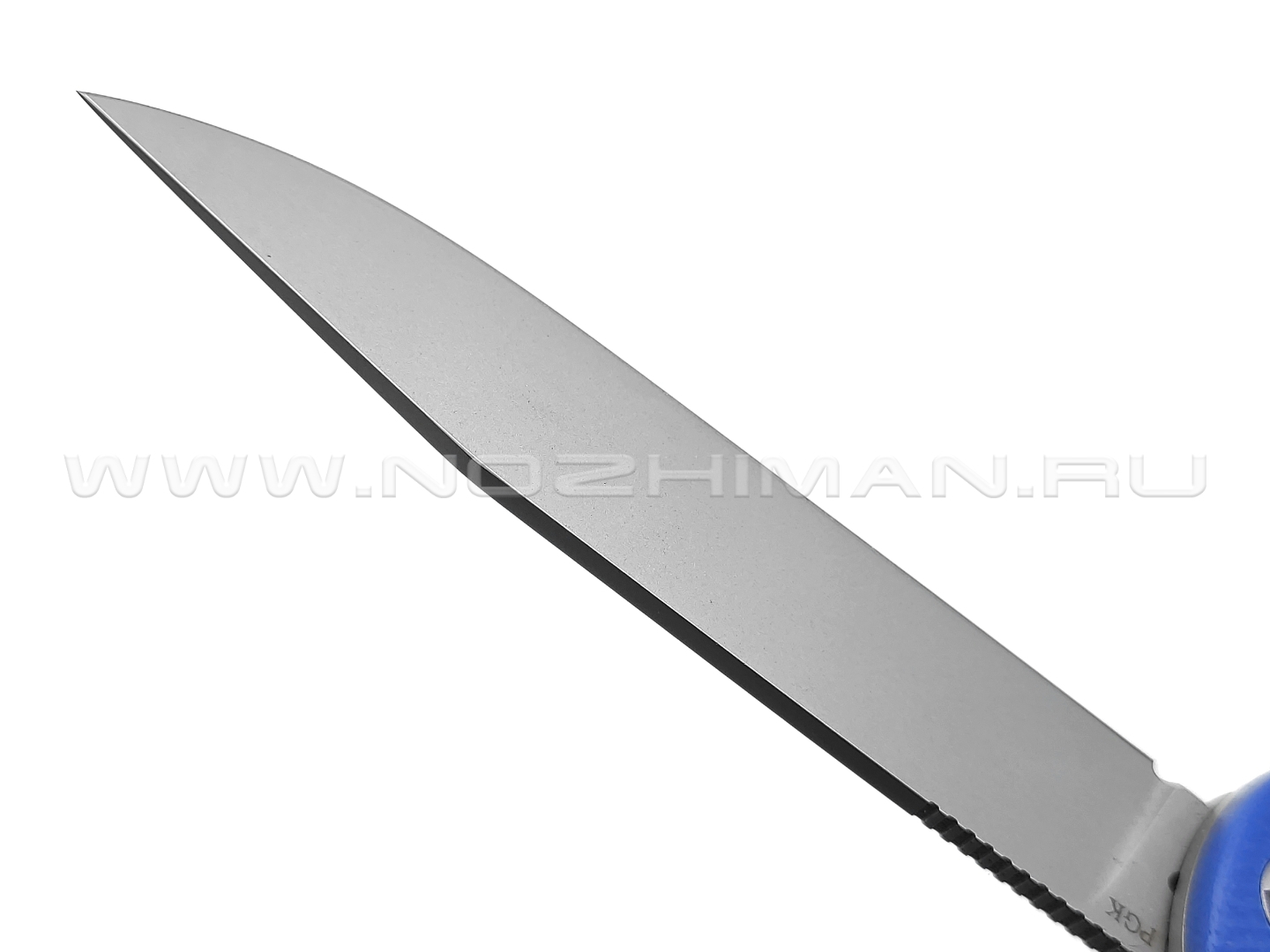 Saro нож Авиационный Single, сталь PGK, рукоять G10 blue