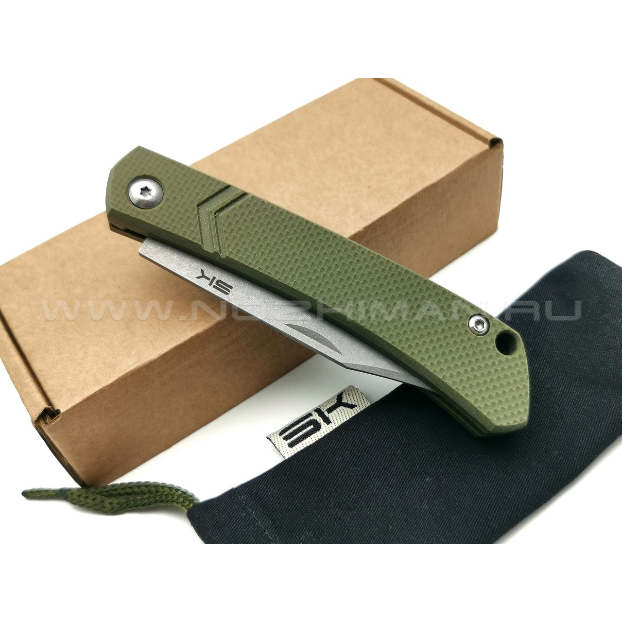 Special Knives складной нож Капрал сталь Aus-8 стоунвош, рукоять G10 olive