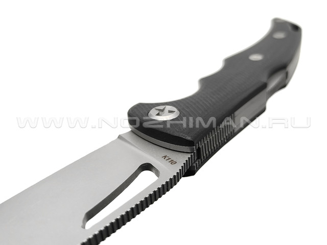 Saro нож Кайман XL сталь K110, рукоять G10 black