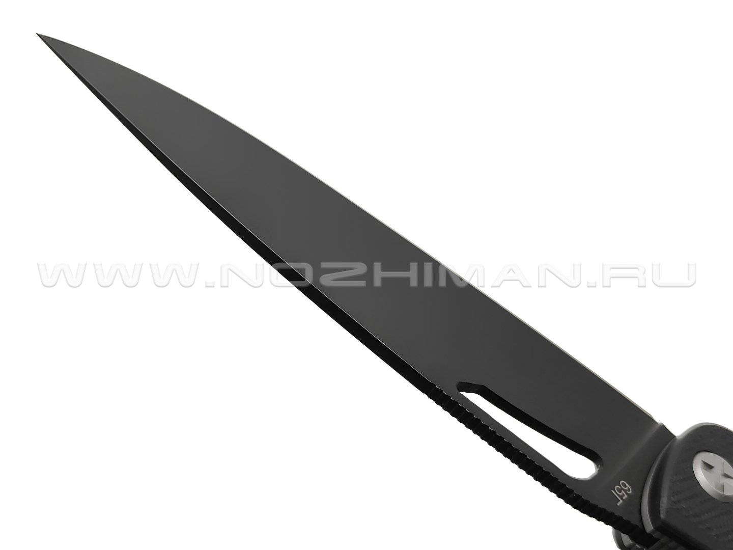 Saro нож Кайман XL сталь 65Г, рукоять G10 black