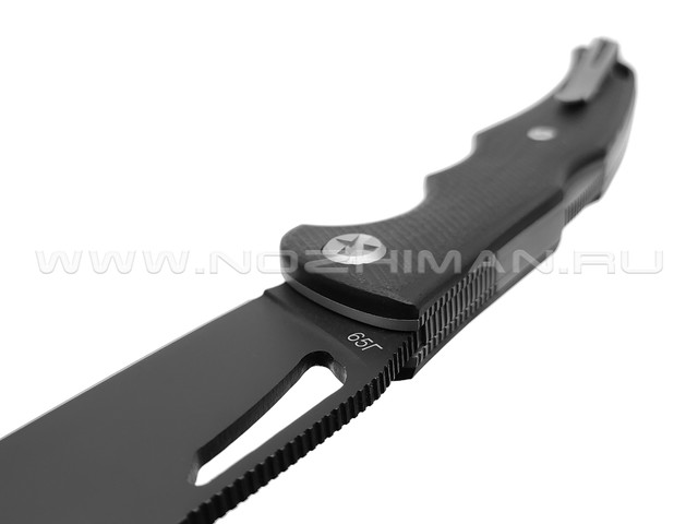 Saro нож Кайман XL сталь 65Г, рукоять G10 black