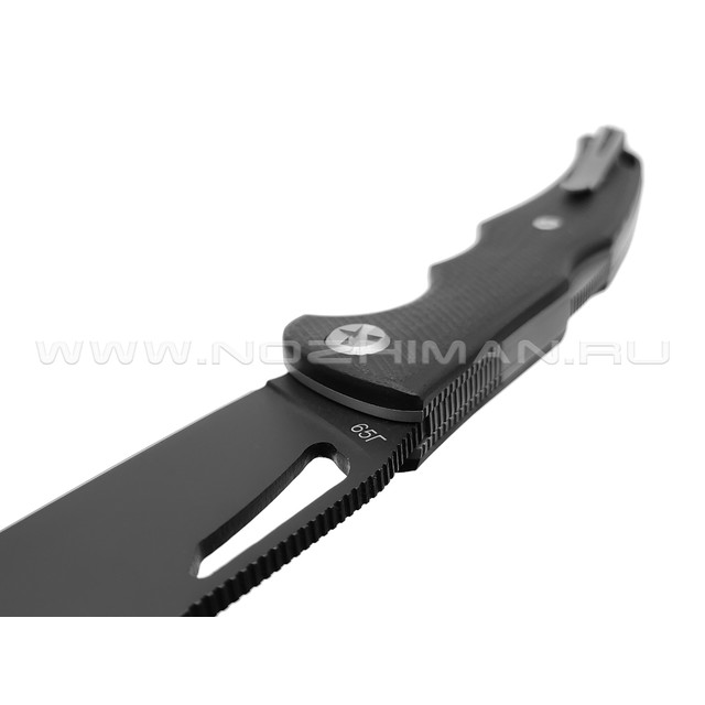 Saro нож Кайман XL сталь 65Г, рукоять G10 black