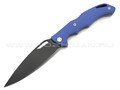 Saro нож Кайман EVO сталь 65Г, рукоять G10 blue
