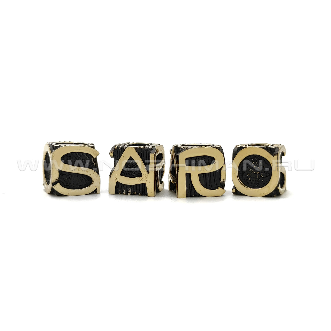 Бусина Saro латунь