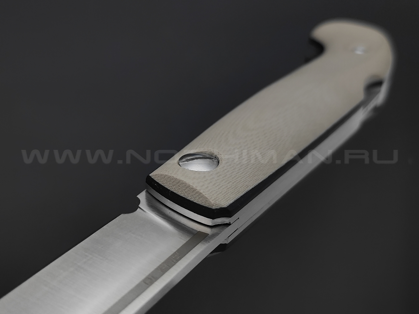 Северная корона складной нож Fin-track сталь Aus10 satin, рукоять G10 tan