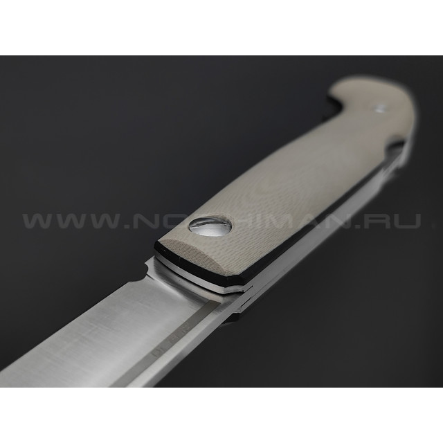 Северная корона складной нож Fin-track сталь Aus10 satin, рукоять G10 tan
