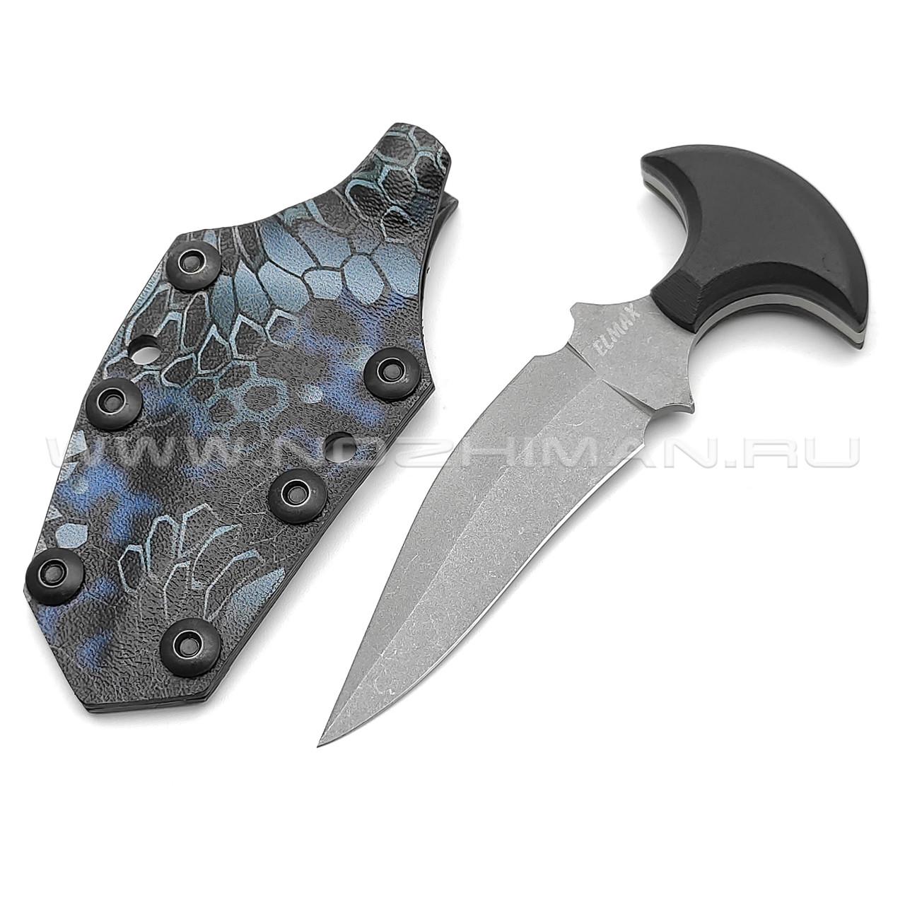 Neyris Knives тычковый нож PushOK сталь Elmax, рукоять G10 black