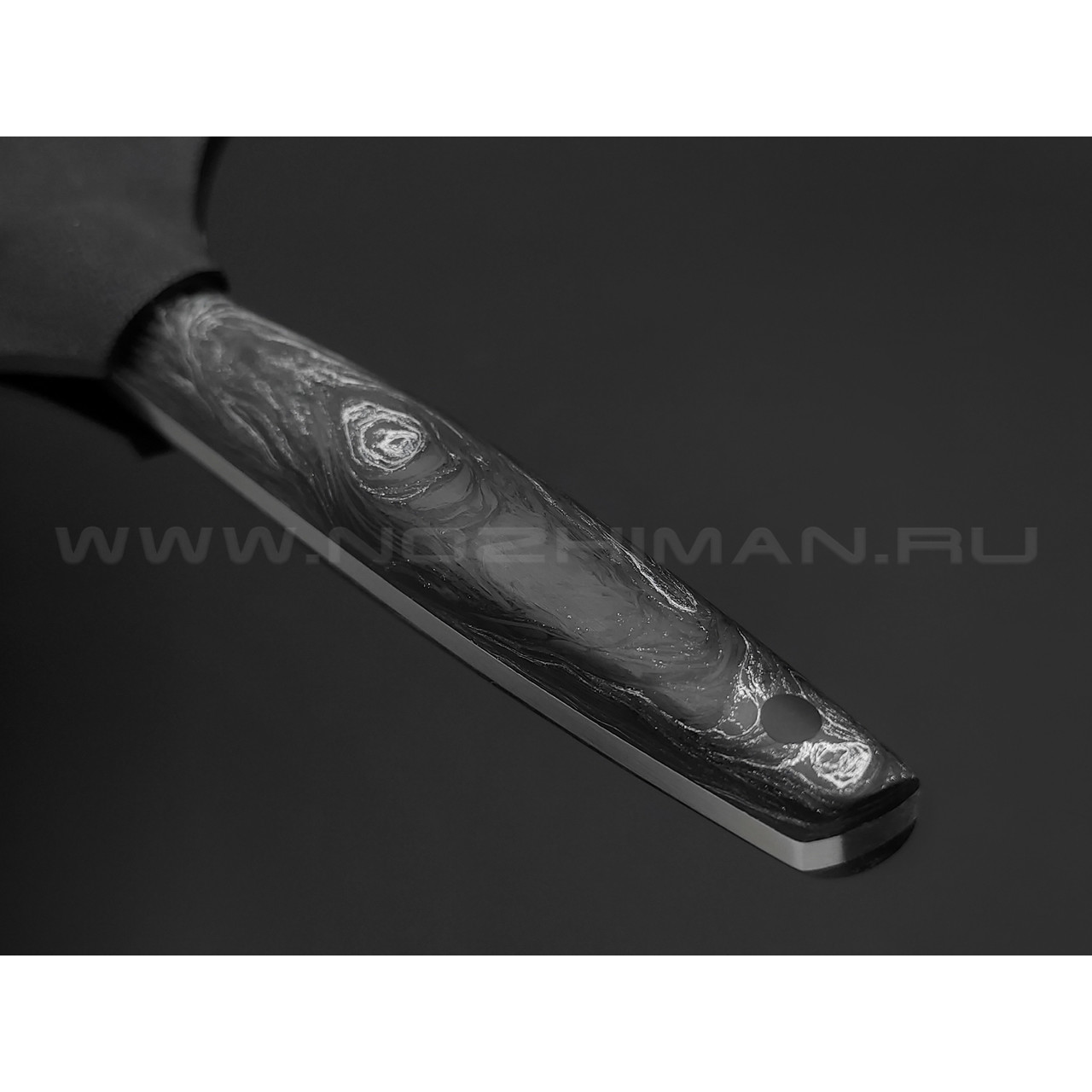 Нейрис нож Теи сталь M390, рукоять Карбон "Тёмная Материя" серебристый