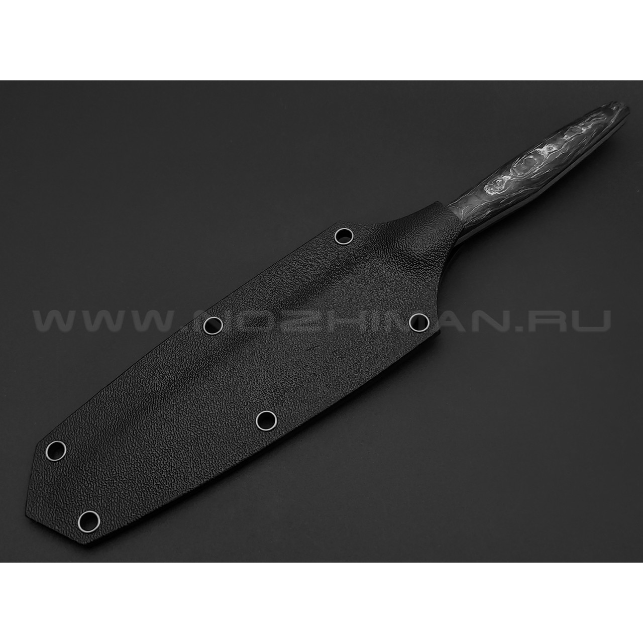 Нейрис нож Теи сталь M390, рукоять Карбон "Тёмная Материя" серебристый