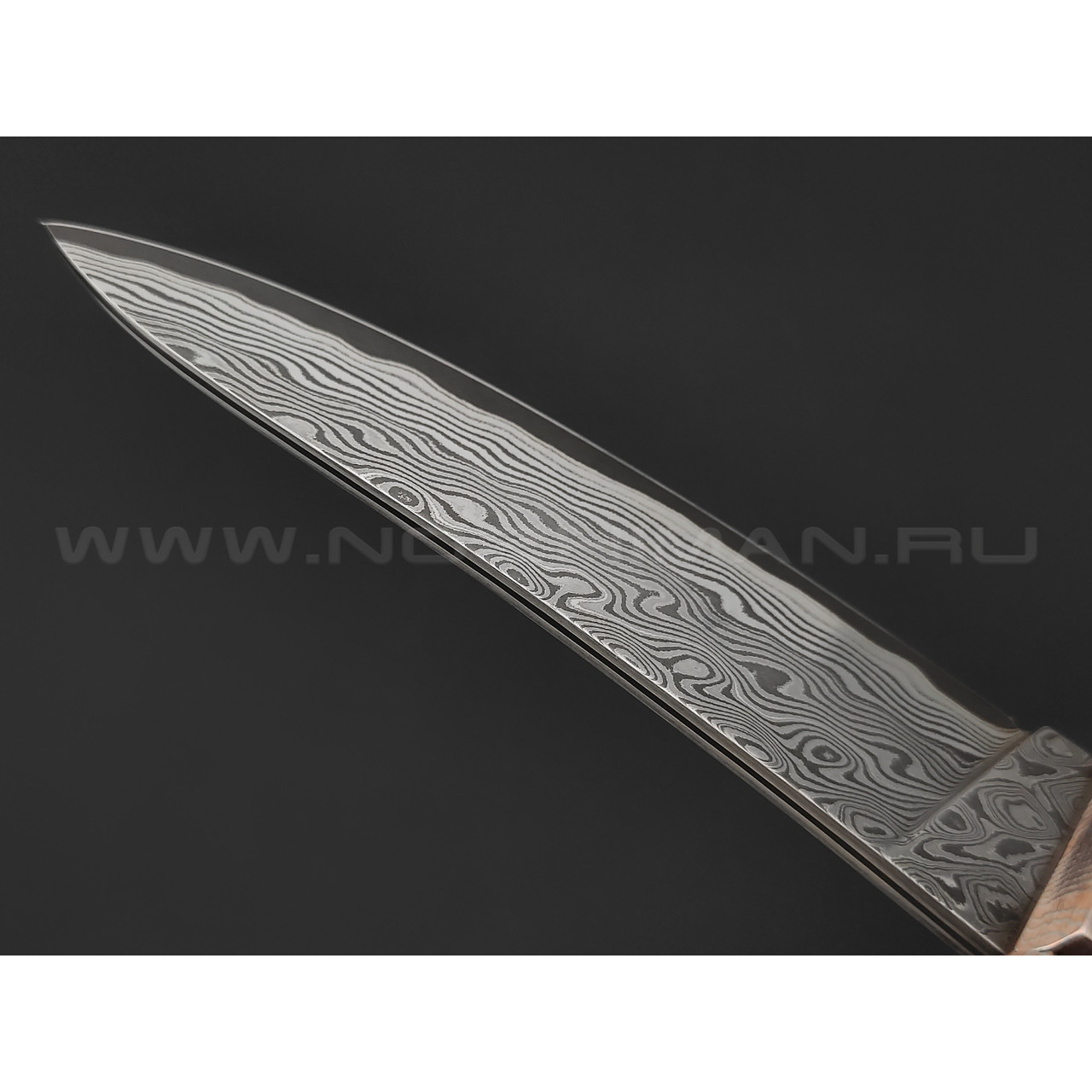 Кузница Васильева нож "НЛВ117" ламинат  S390, рукоять палисандр, мокумэ-ганэ, бивень мамонта