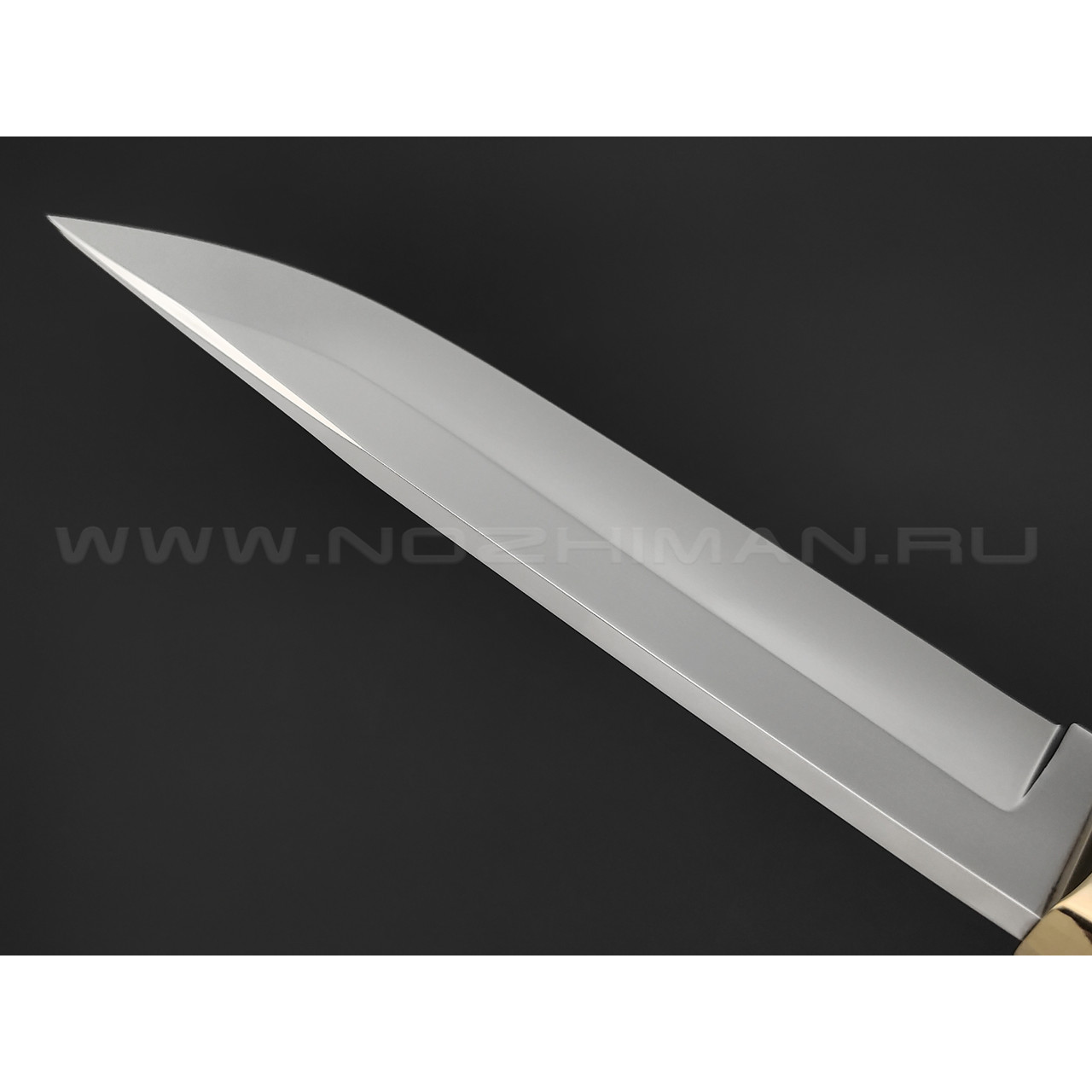 Товарищество Завьялова нож "Курган" сталь N690, рукоять Карельская береза