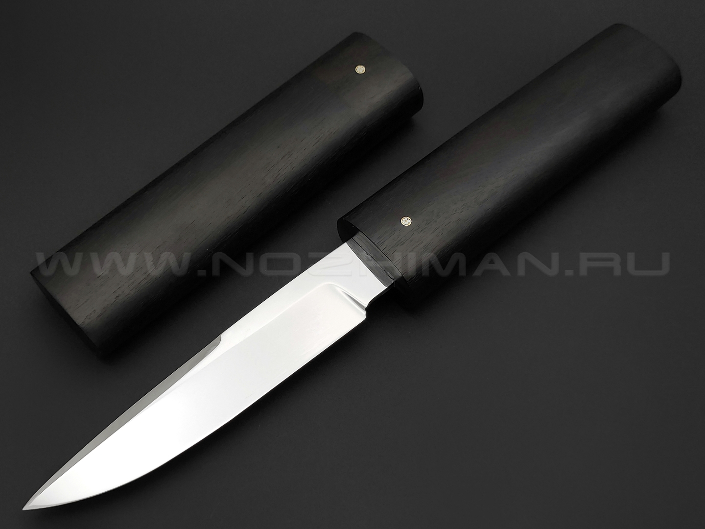 Товарищество Завьялова нож "Макивара" сталь K340, рукоять дерево граб, деревянные ножны