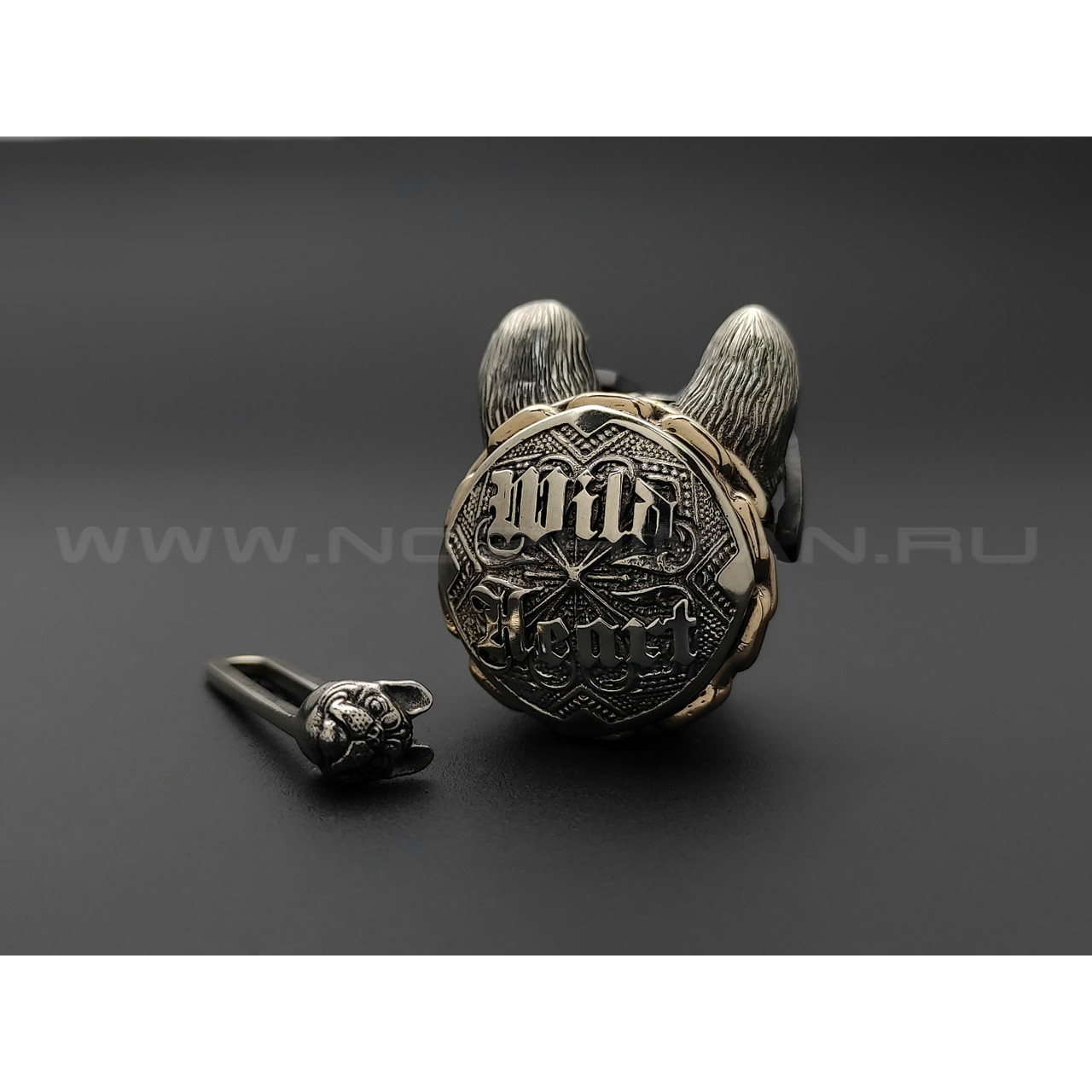 Бусина Rockstar нейзильбер, бронза (Wild Heart)