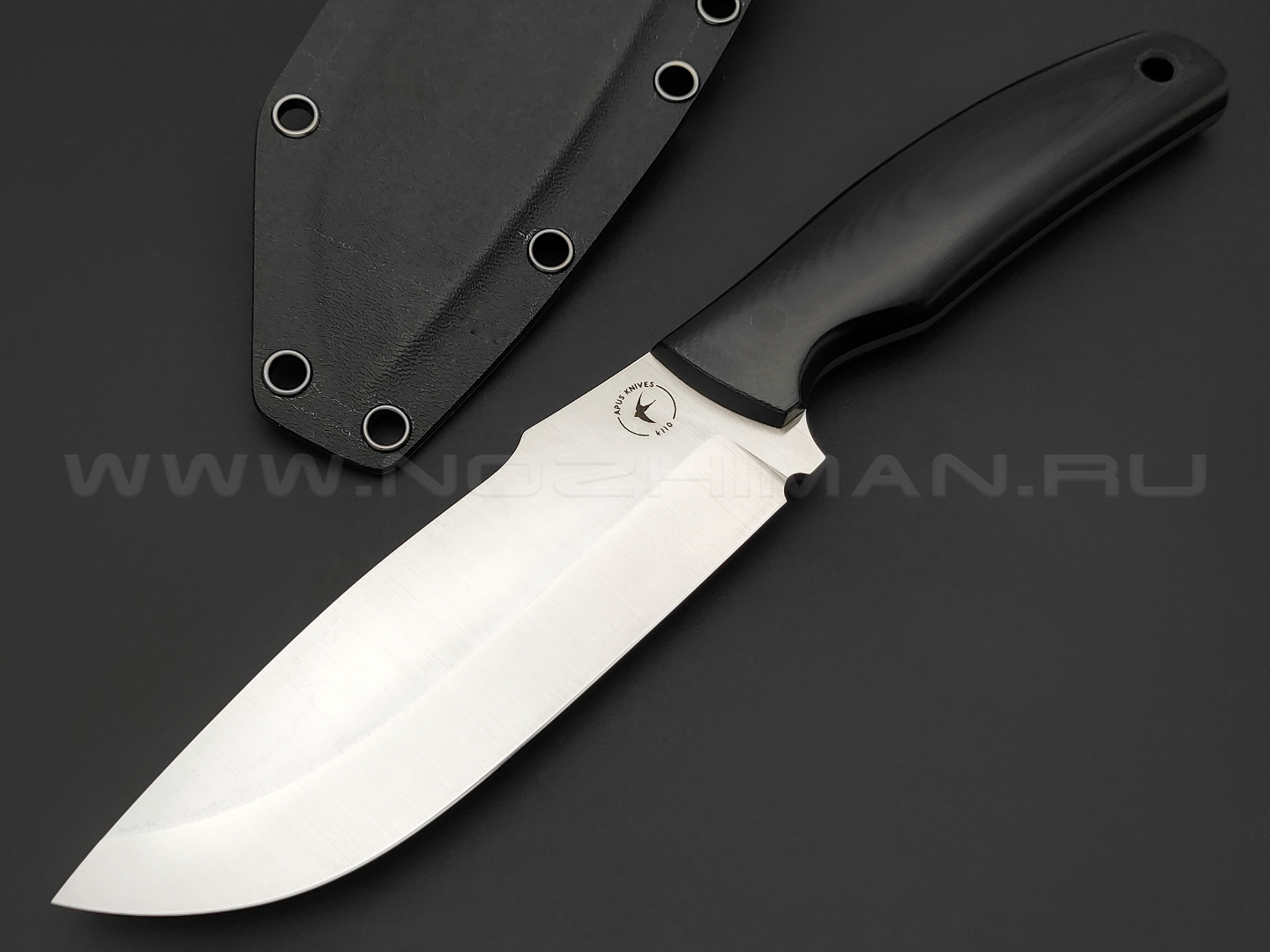 Apus Knives нож Hybride сталь K110, рукоять G10 black