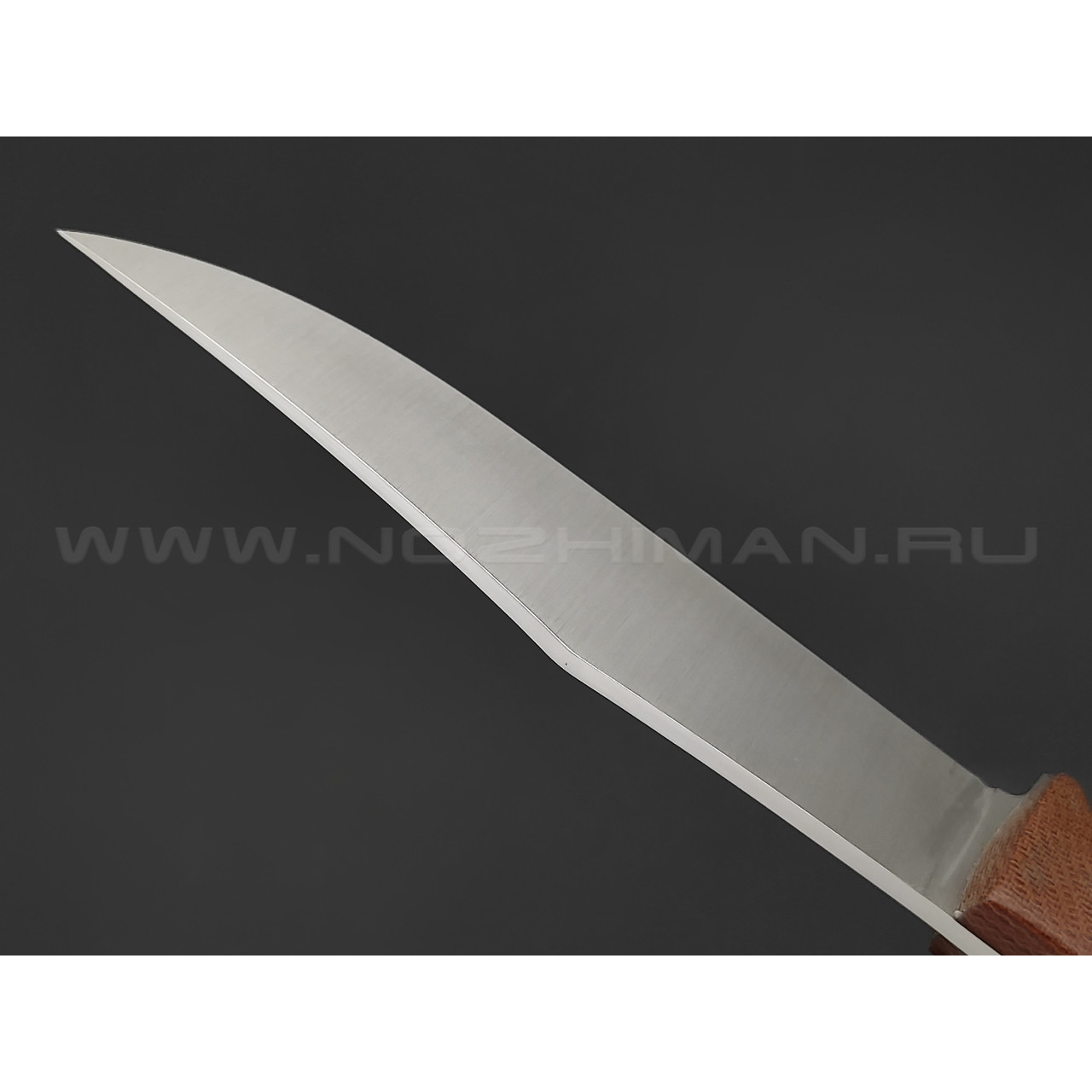 Апус нож Зубочистка 2.1 сталь N690, рукоять коричневая микарта