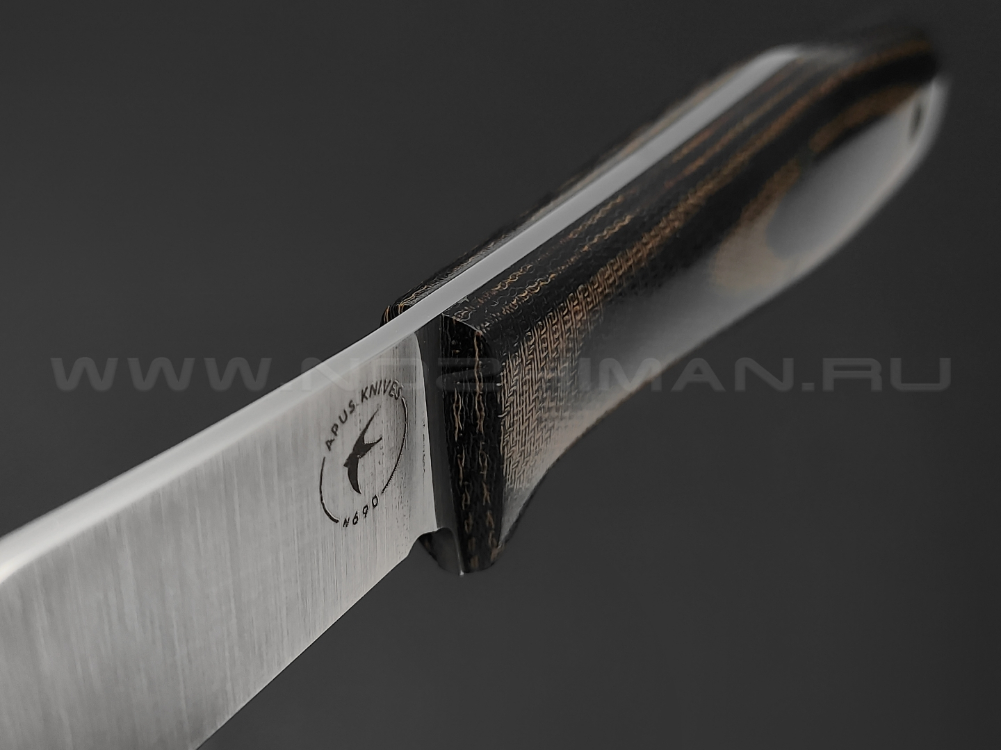 Apus Knives нож Toothpick 2.2 сталь N690, рукоять черно-оливковая микарта