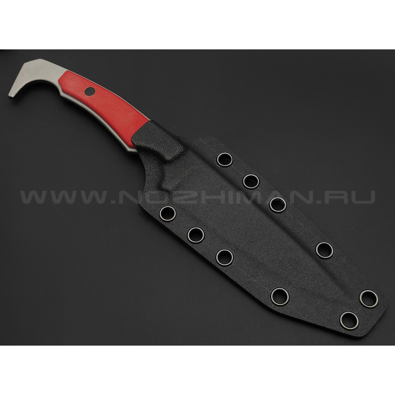 Апус нож Триггер сталь N690, рукоять G10 красный
