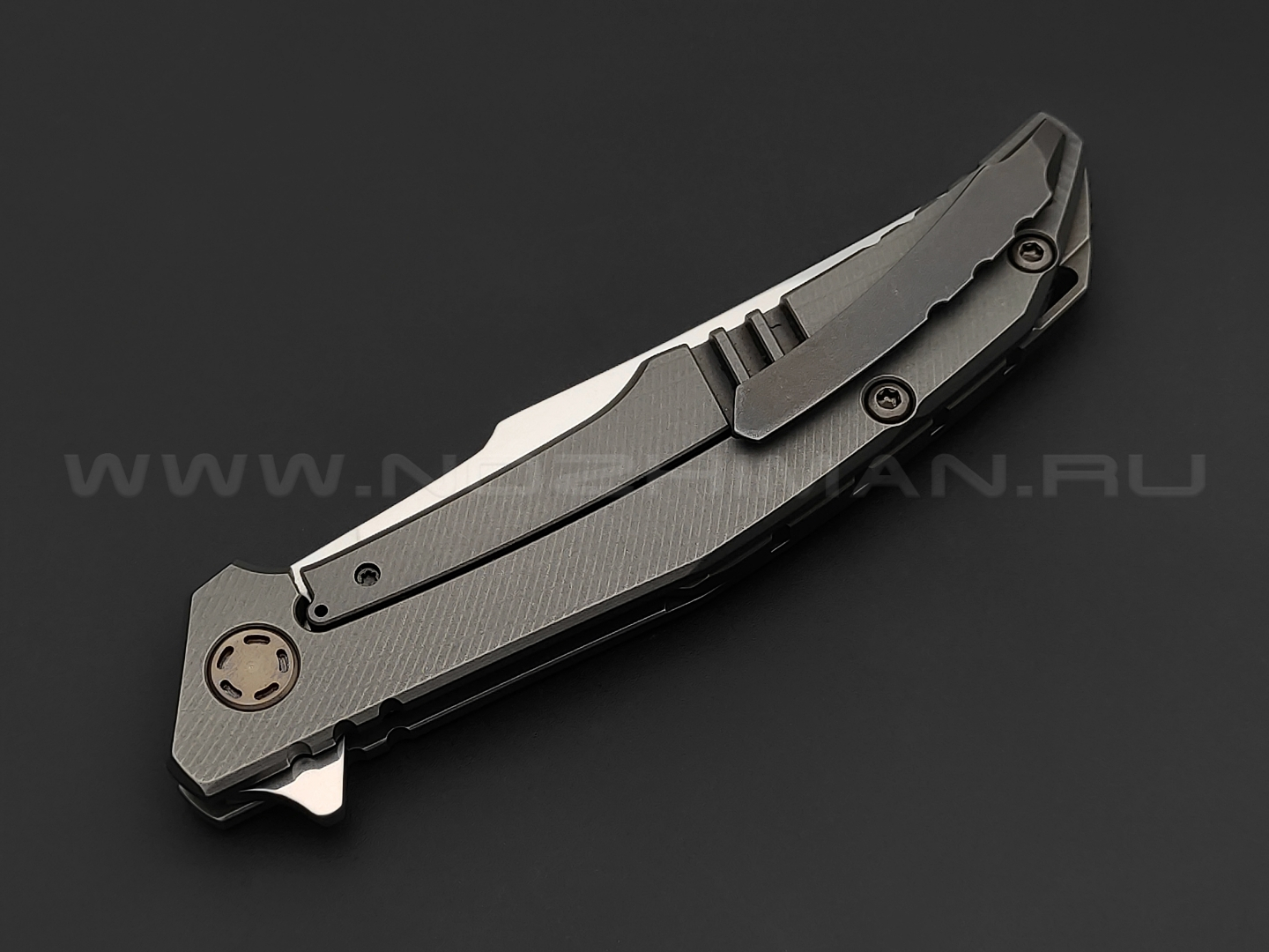 Neyris Knives складной нож Koa P сталь CPM REX 121, рукоять Титан, Carbon fiber dark matter gold