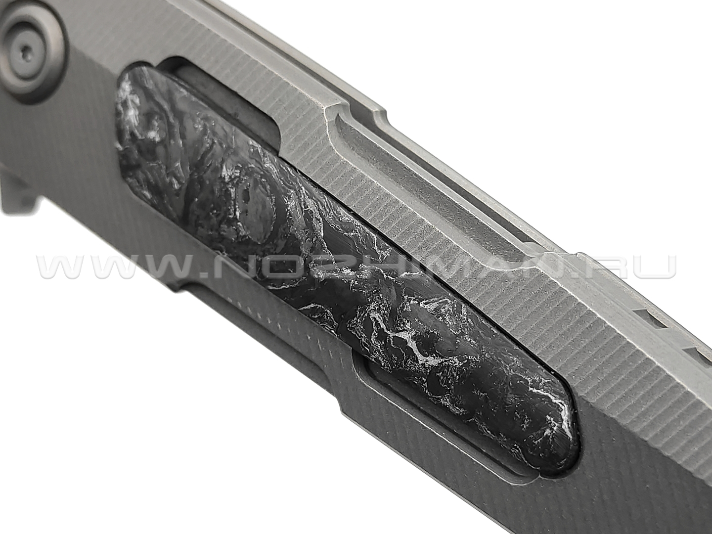 Neyris Knives складной нож Sintet сталь CPM 3V, рукоять Титан, Carbon fiber dark matter silver