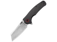 Нож CJRB Crag J1904D-CF сталь Damascus, рукоять Carbon fiber