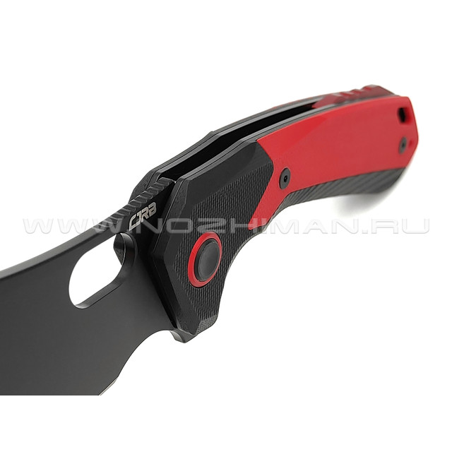 Нож CJRB Caldera J1923-BRE сталь AR-RPM9 PVD, рукоять G10 black & red