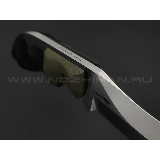 Волчий Век нож Кондрат 10 сталь 95Х18 WA сатин, G10 black & green