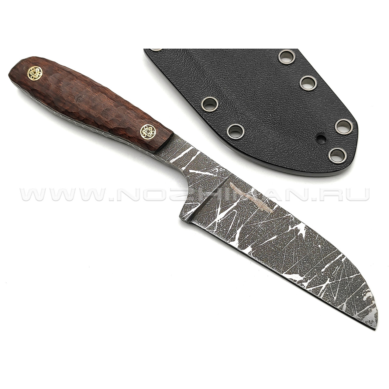 Волчий Век нож "Raven" сталь PGK WA, рукоять Ironwood, мозаичные пины