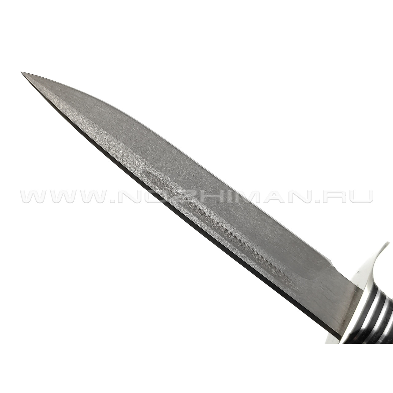 Кузница Коваль нож "Финка НКВД" сталь Булат, рукоять Стабилизированное дерево, мельхиор
