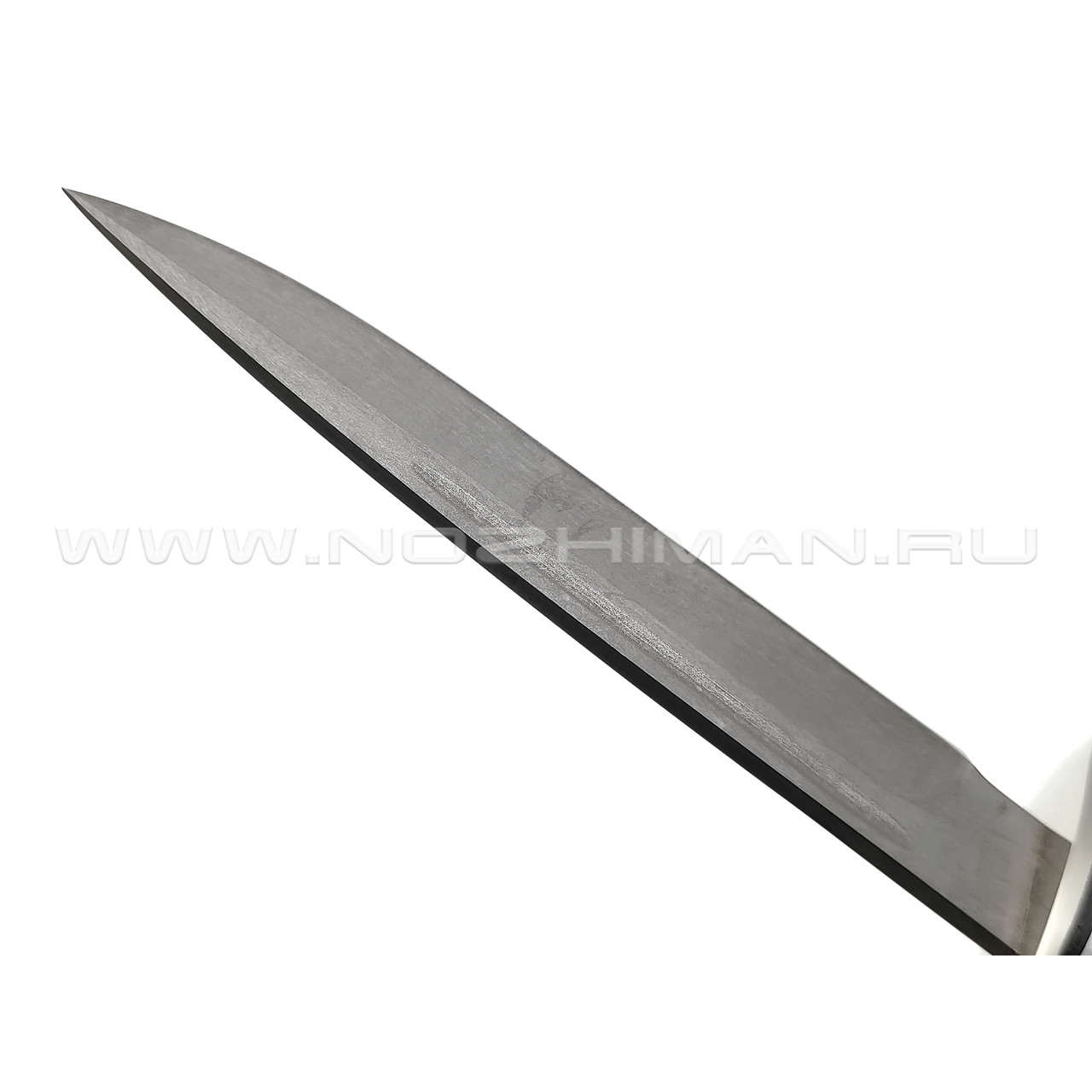 Кузница Коваль нож "Финка НКВД" сталь Булат, рукоять Дерево граб, мельхиор