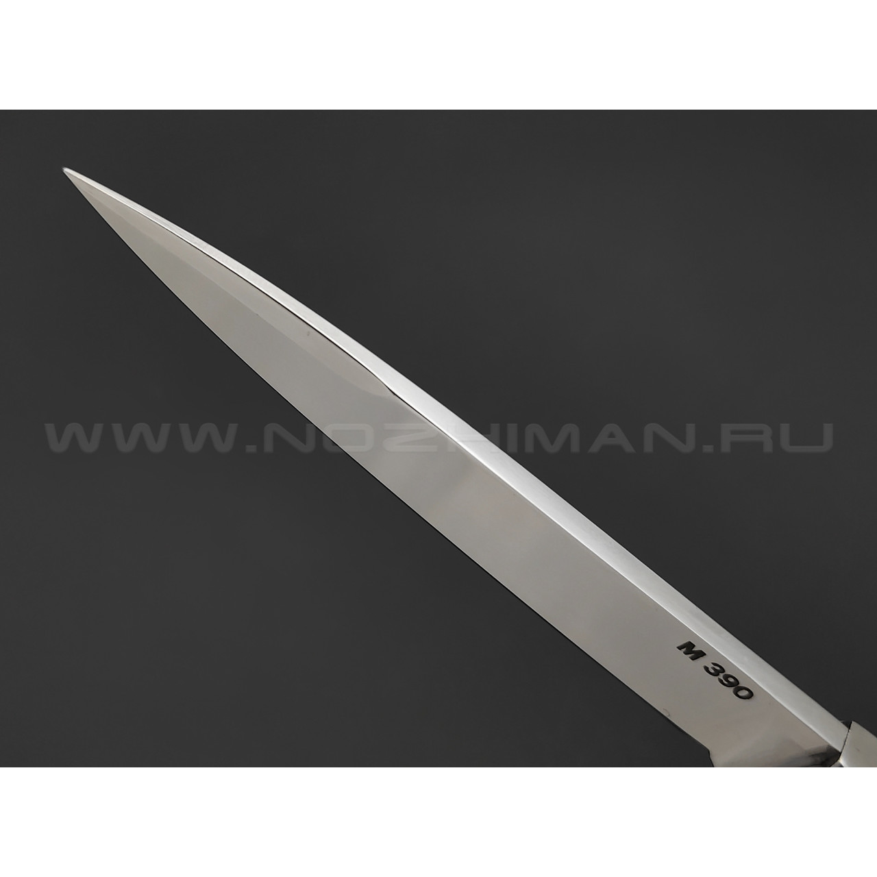 Кузница Коваль выкидной нож "Флинт" сталь M390, рукоять Эбонит
