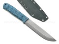 Apus Knives нож Rider Bush сталь K110 sw, рукоять G10 black & blue