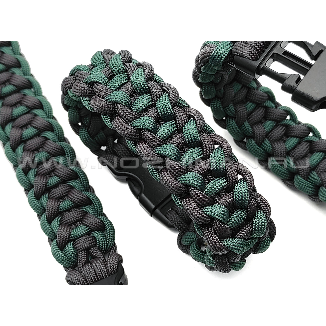 Браслет Duo Bar Gm Emerald & Graphite