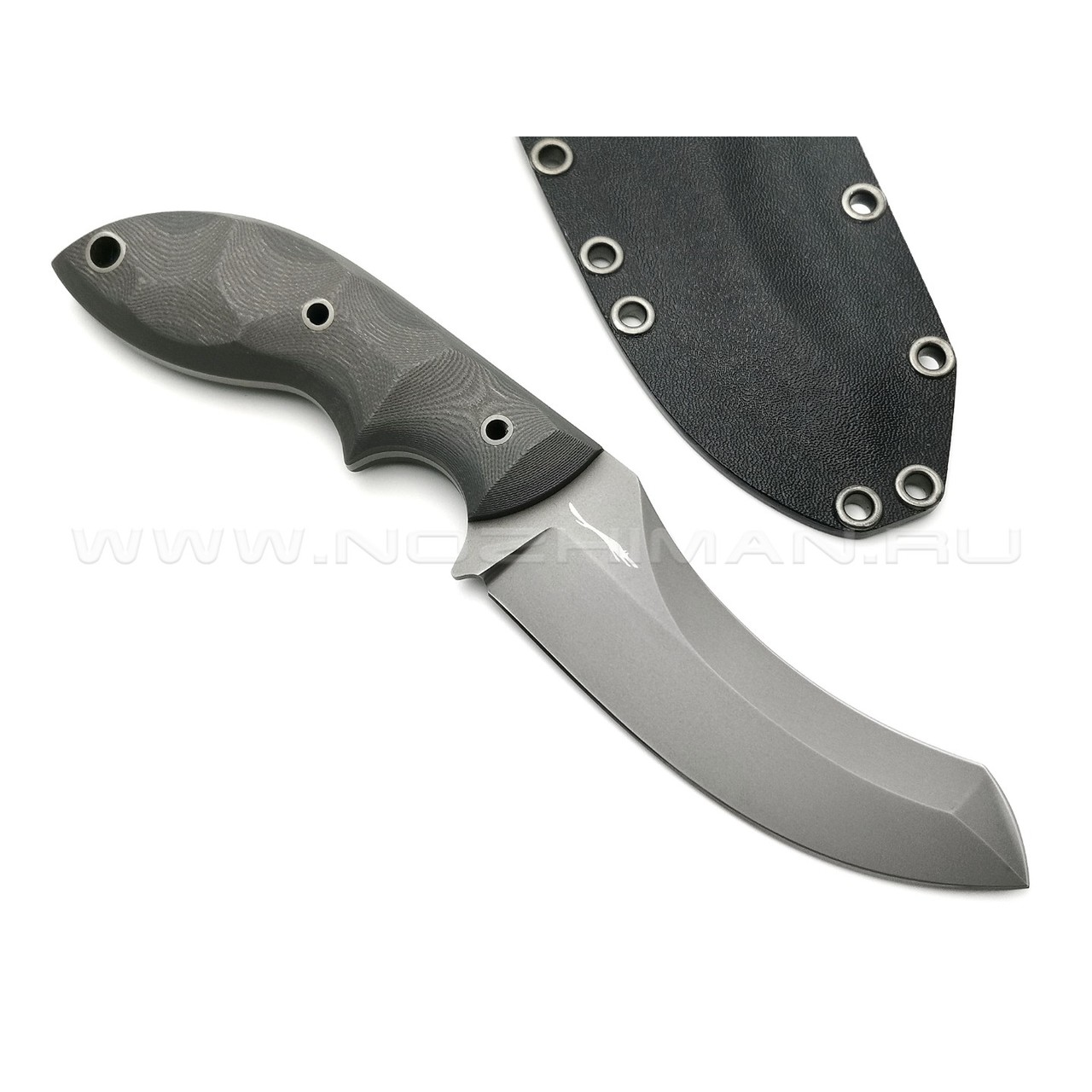 Волчий Век нож Кондрат 10 сталь N690 WA bead-blast, рукоять G10 grey