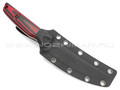 N.C.Custom нож Scar сталь X105 blackwash, рукоять G10 black & red