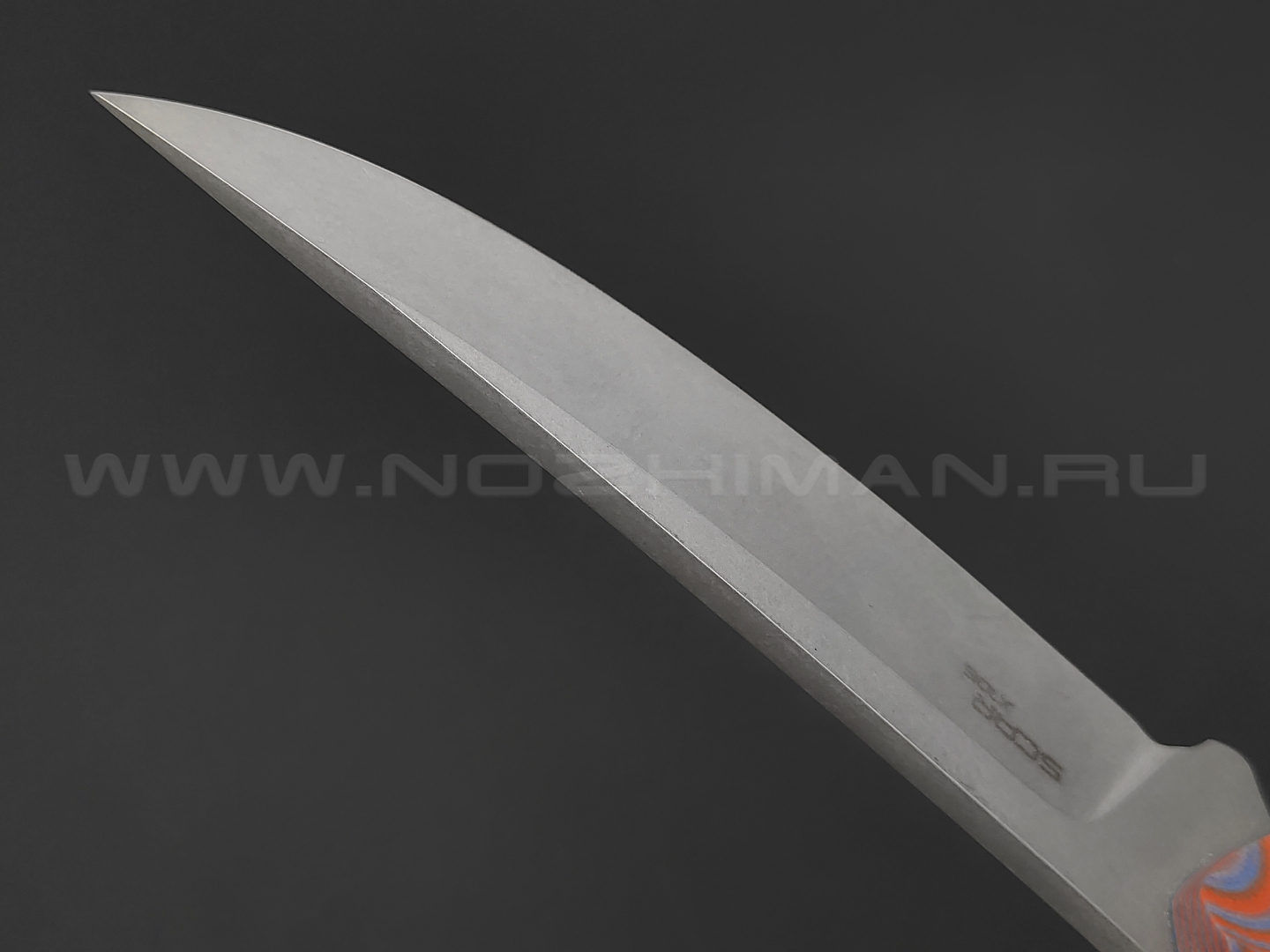 N.C.Custom нож Scar сталь X105 stonewash, рукоять G10 blue & orange