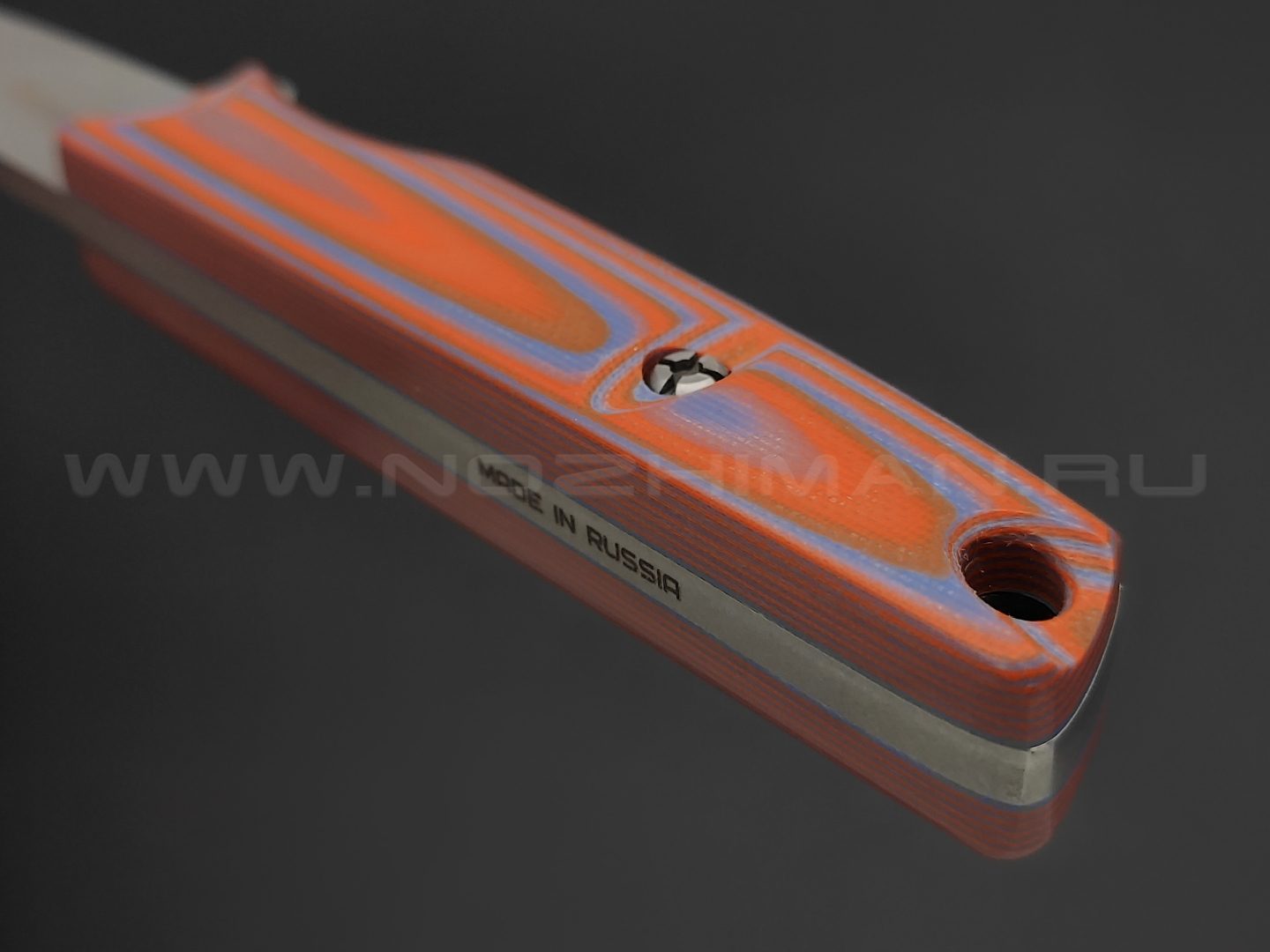 N.C.Custom нож Scar сталь X105 stonewash, рукоять G10 blue & orange