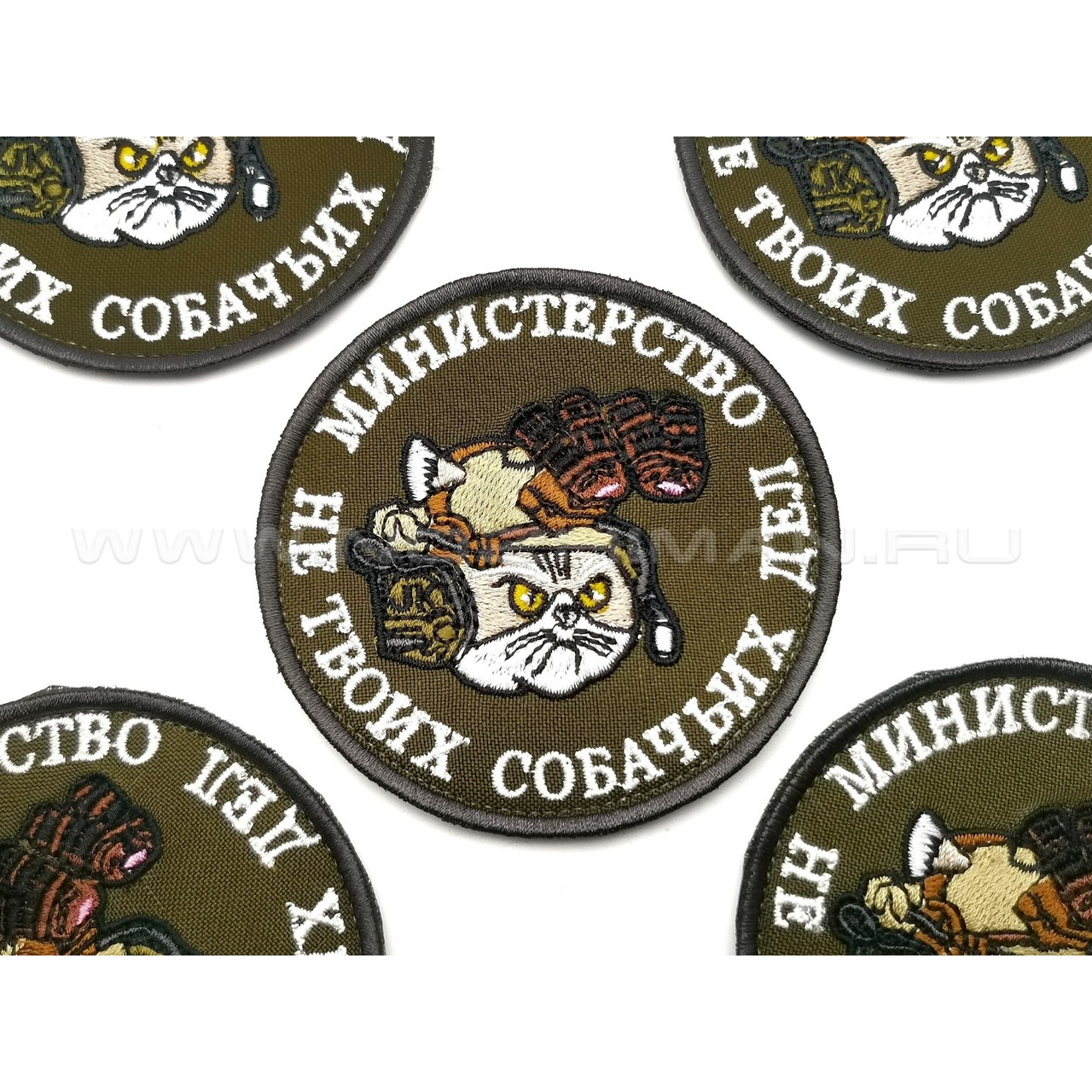 Патч П-317 "Министерство не твоих собачьих дел" олива