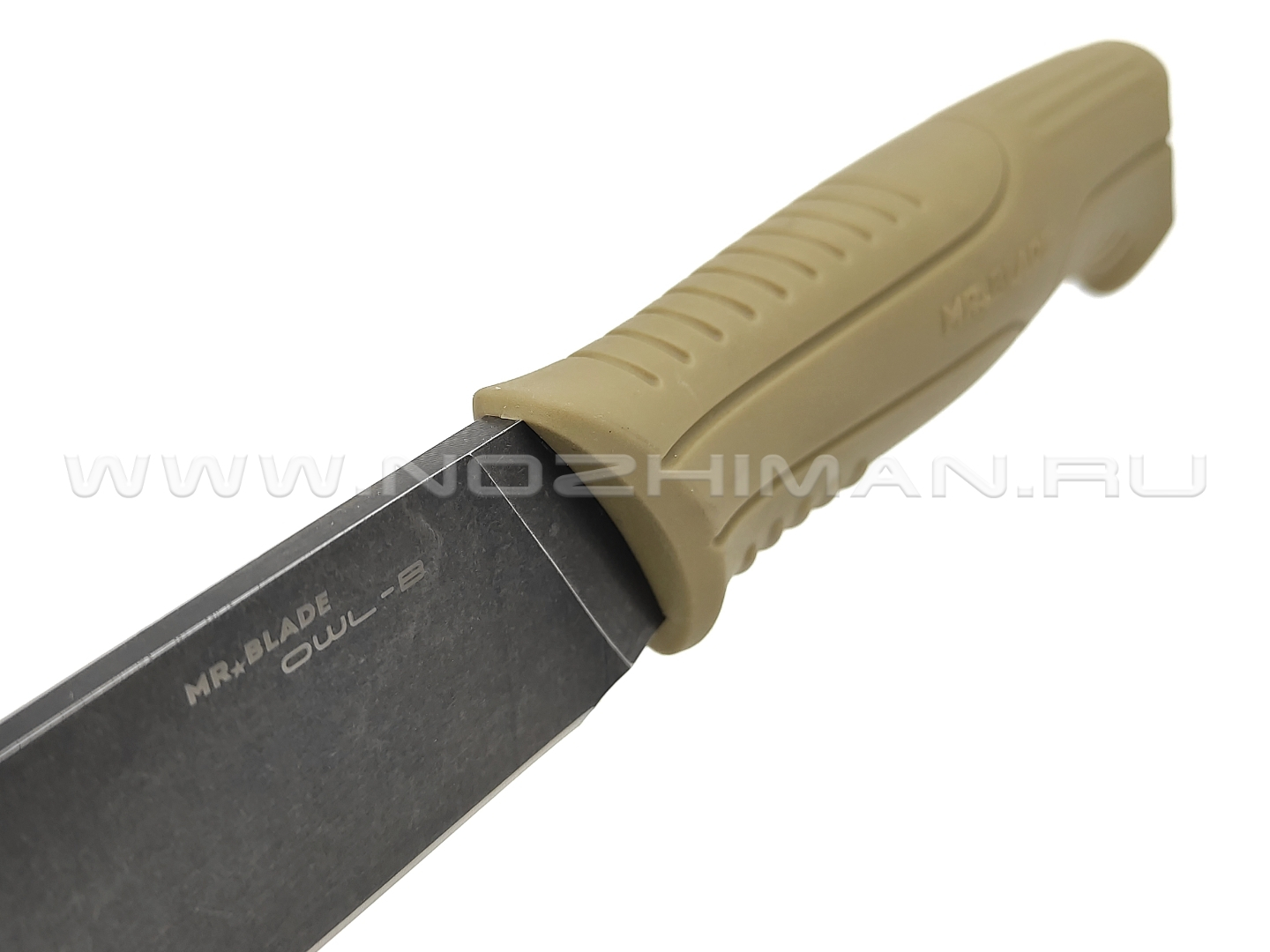 Mr.Blade нож OWL-B MB103 сталь 8Cr14 blackwash, рукоять TPR olive