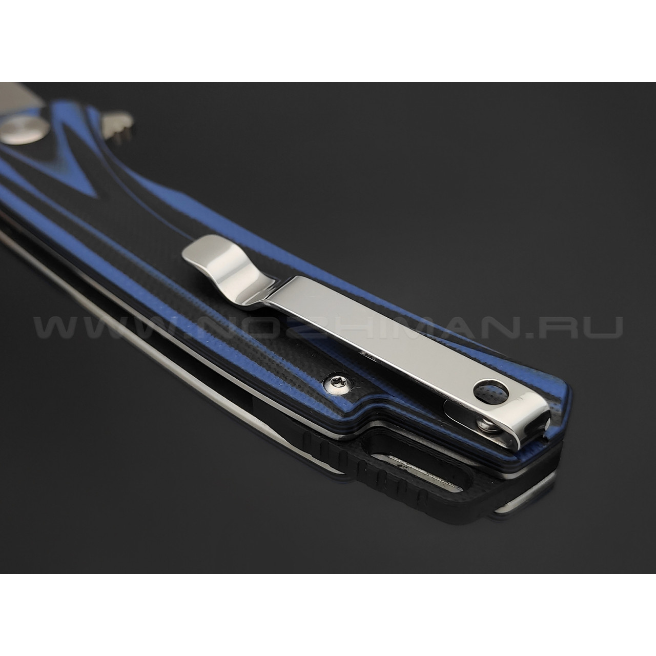 Shifter складной нож Rex сталь D2, рукоять G10 black & blue
