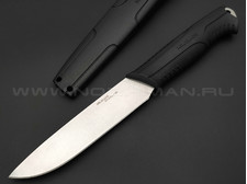 Mr.Blade нож OWL-B MB102 сталь 8Cr14 stonewash, рукоять TPR black