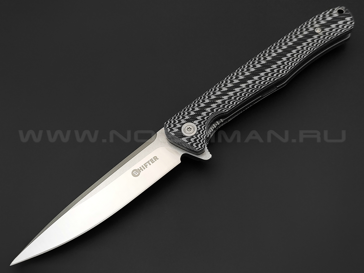 Shifter складной нож Baron сталь 8Cr14MoV, рукоять G10 black & white